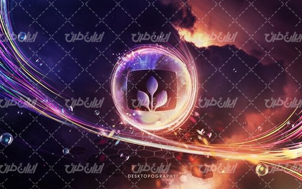 تصویر با کیفیت بک گراند انتزاعی همراه با تصویر زمینه و بک گراند