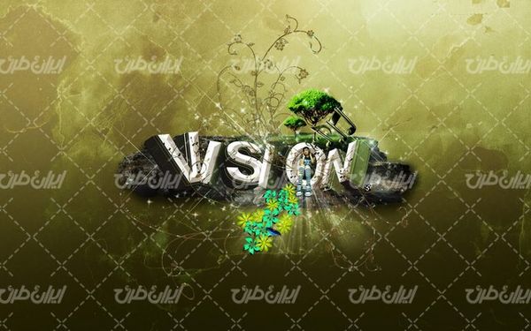 تصویر با کیفیت بک گراند گرافیکی همراه با تصویر زمینه و بک گراند