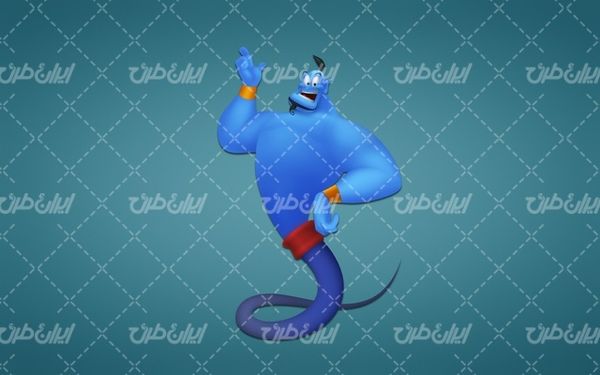 تصویر با کیفیت غول چراغ جادو همراه با تصویر زمینه و بک گراند