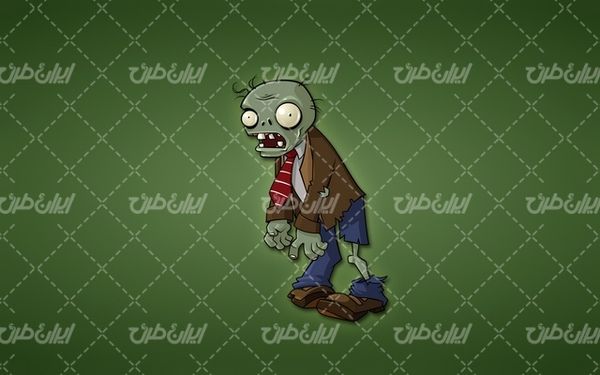 تصویر با کیفیت زامبی همراه با تصویر زمینه و بک گراند