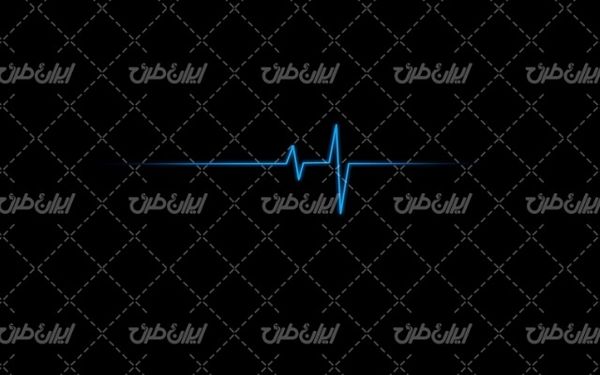 تصویر با کیفیت نوار قلب همراه با تصویر زمینه و بک گراند