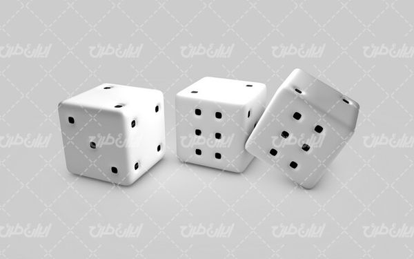 تصویر با کیفیت تاس همراه با تصویر زمینه و بک گراند