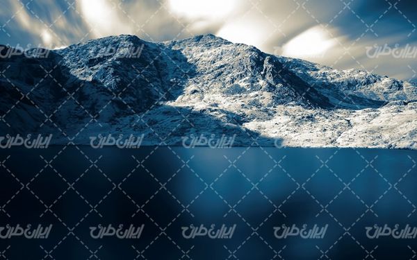 تصویر با کیفیت منظره زیبای طبیعت زمستان به همراه برف و منظره برفی