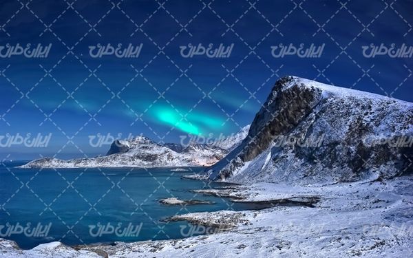 تصویر با کیفیت منظره زیبای طبیعت زمستان به همراه برف و منظره برفی