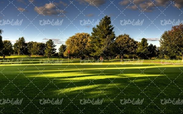 تصویر با کیفیت چشم انداز همراه با منظره و چشم انداز زیبای آسمان