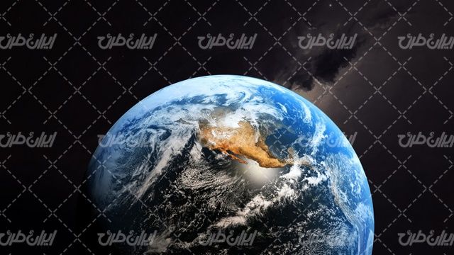 تصویر با کیفیت عکس کره زمین از فضا به همراه کره زمین