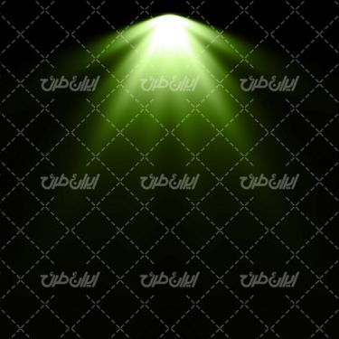 تصویر با کیفیت افکت نور سبز همراه با جلوه نور و تابش نور به رنگ سبز