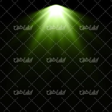 تصویر با کیفیت افکت نور سبز همراه با جلوه نور و تابش نور به رنگ سبز