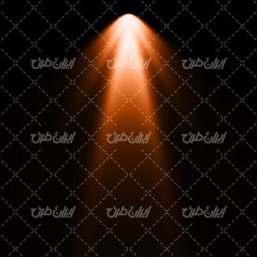 تصویر با کیفیت جلوه نور نارنجی همراه با جلوه نور و تابش نور به رنگ نارنجی