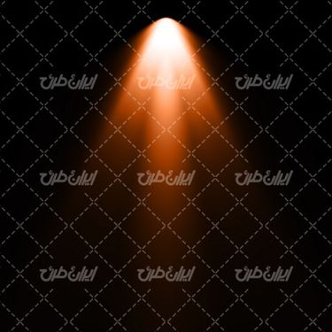 تصویر با کیفیت جلوه نور نارنجی همراه با جلوه نور و تابش نور به رنگ نارنجی