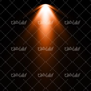 تصویر با کیفیت جلوه نور نارنجی همراه با جلوه نور و تابش نور به رنگ نارنجی