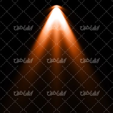 تصویر با کیفیت افکت نور نارنجی همراه با جلوه نور و تابش نور به رنگ نارنجی
