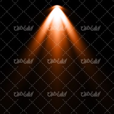 تصویر با کیفیت افکت نور نارنجی همراه با جلوه نور و تابش نور به رنگ نارنجی