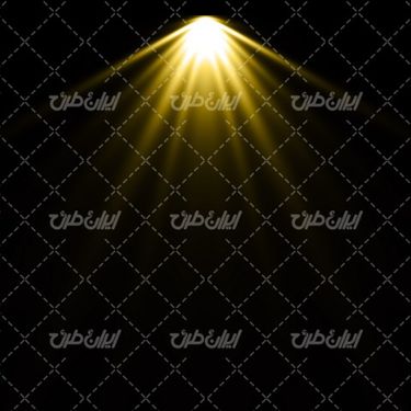 تصویر با کیفیت افکت نور طلایی همراه با جلوه نور و تابش نور به رنگ طلایی