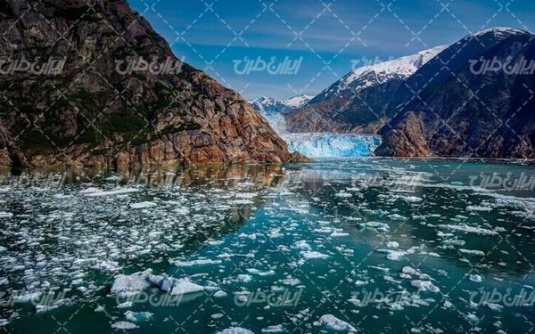 تصویر با کیفیت چشم انداز فصل زمستان به همراه برف و طبیعت برفی