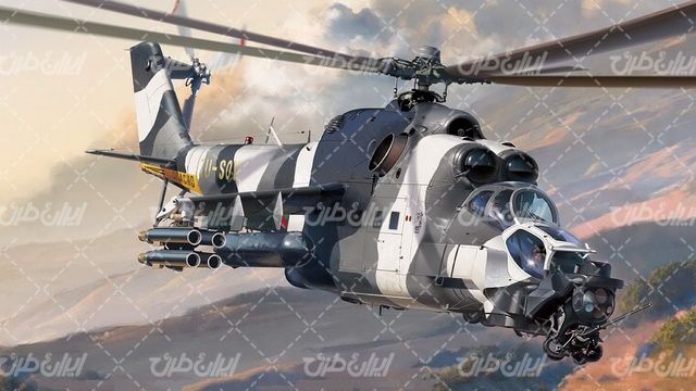 تصویر با کیفیت هیلی کوپتر نظامی همراه با بالگرد و هیلی برد