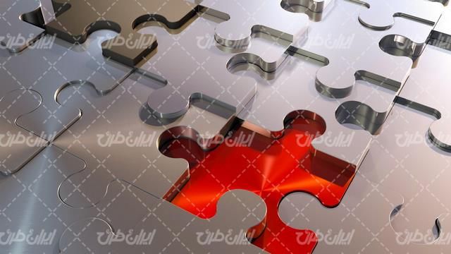 تصویر با کیفیت قطعات پازل همراه با تصویر زمینه و بک گراند