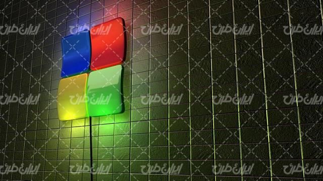 تصویر با کیفیت لوگوی ویندوز همراه با تصویر زمینه و بک گراند