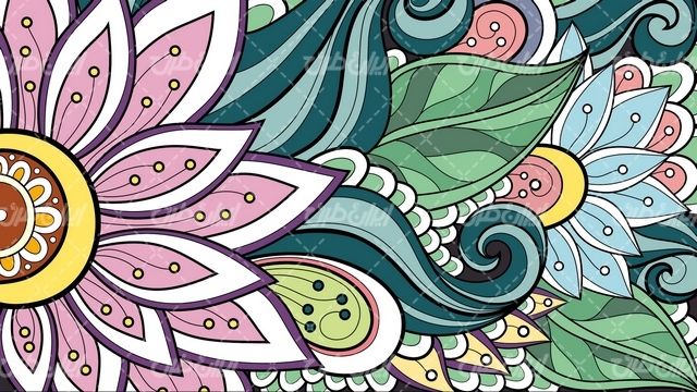 تصویر با کیفیت گل و بوته همراه با تصویر زمینه و والپیپر