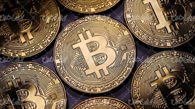 تصویر با کیفیت بیت کوین همراه با تصویر زمینه و بک گراند