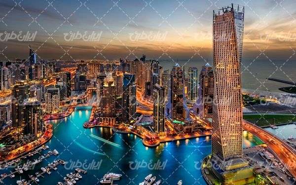 تصویر با کیفیت شهر همراه با عکس شهر و ساختمان