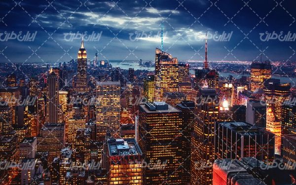 تصویر با کیفیت معماری همراه با عکس شهر و ساختمان