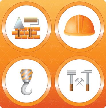 وکتور کمچه       ,میخ   ,ابزار و یراق     ,آجر  ,بک گراند   ,چکش ,پتک