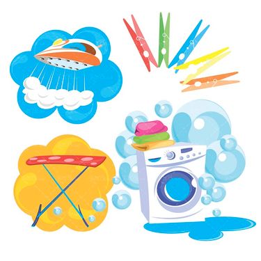 وکتور لباسشویی  اتو بخار لوازم خانگی گیره  لباس