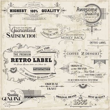 وکتور  کادر گل ،حاشیه گل،گل و بوته لیبل ،گل بوته