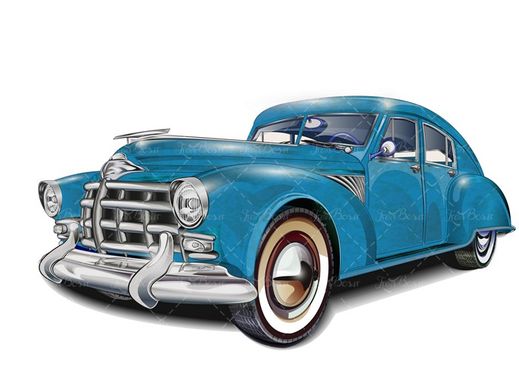 وکتور  ماشین آبی خودرو اتومبیل قدیمی