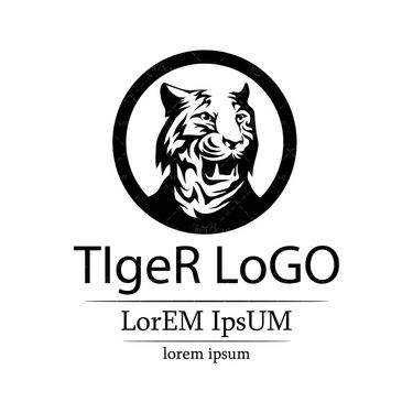 وکتور لوگوی ببر  حیوان گوشت خوار پلنگ لوگوی پلنگ 1