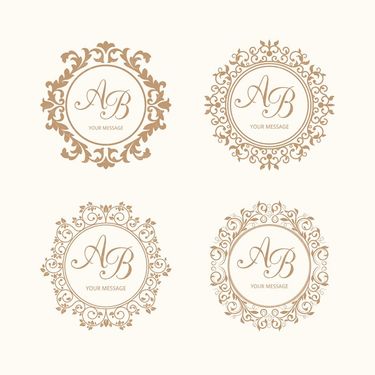 وکتور لیبل دایره ای برچسب کادر گل حاشیه گل