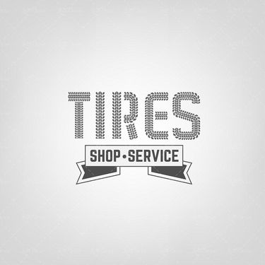 وکتور  فروشگاه لاستیک تایر ماشین لیبل فروشگاه تایر