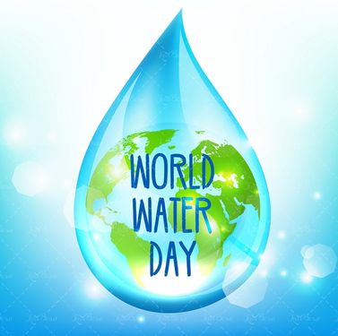 وکتور روز جهانی آب قطره آب کره زمین بک گراند