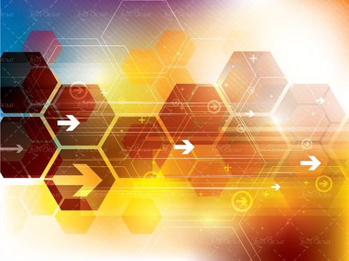 وکتور پس زمینه شش ضلعی تصویر زمینه سه بعدی 4