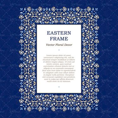 وکتور گل بوته گل و بوته بک گراند لیبل کادر گل   تذهیب