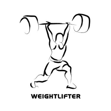وکتور وزنه برداری     لوگو  ورزشی لوگو  وزنه بردار