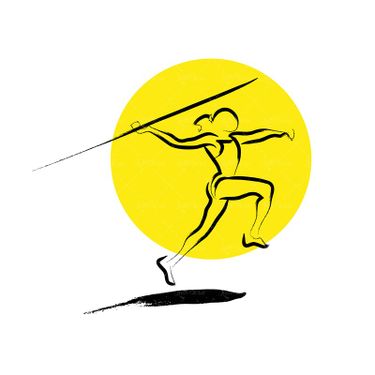 وکتور پرتاب نیزه  لوگو  ورزشی لوگو   پرتاب نیزه
