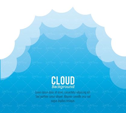 وکتور بک گراند ابر تصویر زمینه آسمان آبی پس زمینه بکگراند4