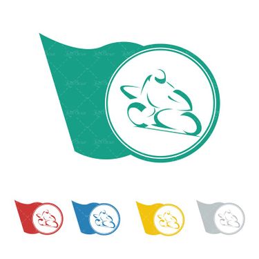 وکتور لوگو موتور سوار مسابقات موتور سواری