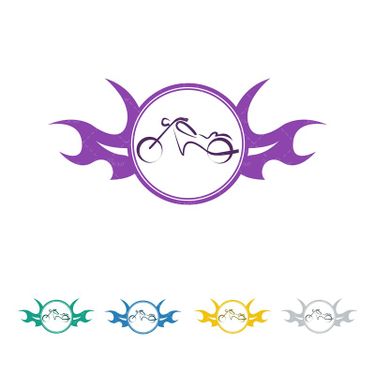 وکتور  لوگو موتور آرم موتور نشان موتور مسابقه موتور فرمان بلند