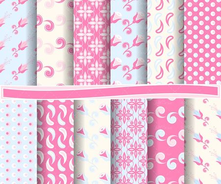 وکتور  بک گراند گل لیبل برچسب کاغذ دیواری4