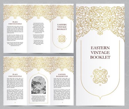 وکتور بروشور محراب تذهیب طرح اسلامی طرح اسلیمی8