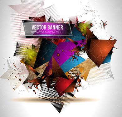 وکتور  بک گراند رنگی بک گراند سه بعدی گرافیکی2