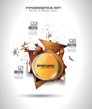 وکتور  لیبل برچسب بک گراند گرافیکی لیبل دایره ای