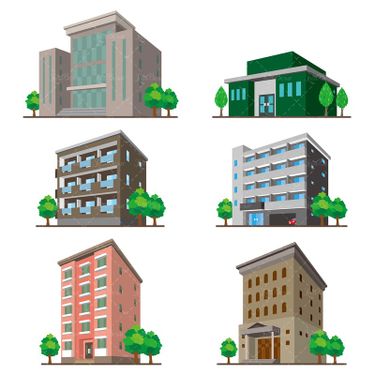 وکتور ساختمان  خانه ویلایی سقف شیروانی  برج