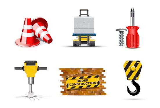 وکتور لیفتراک بلوک ساختمانی کله قندی چهارسو