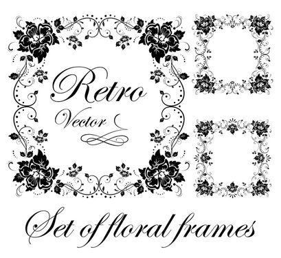 وکتور کادر گل گل و بوته حاشیه گل  المان طراحی  شمسه   20