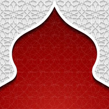 وکتور تذهیب محراب گنبد طرح اسلیمی طرح اسلامی 07