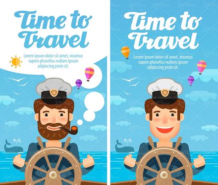 وکتور ناخدا کشتی سکان کشتی فرمان کشتی  پیپ